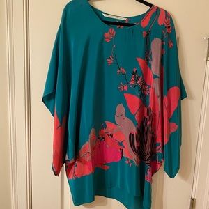 Twelfth Street by Cynthia Vincent silk tunic